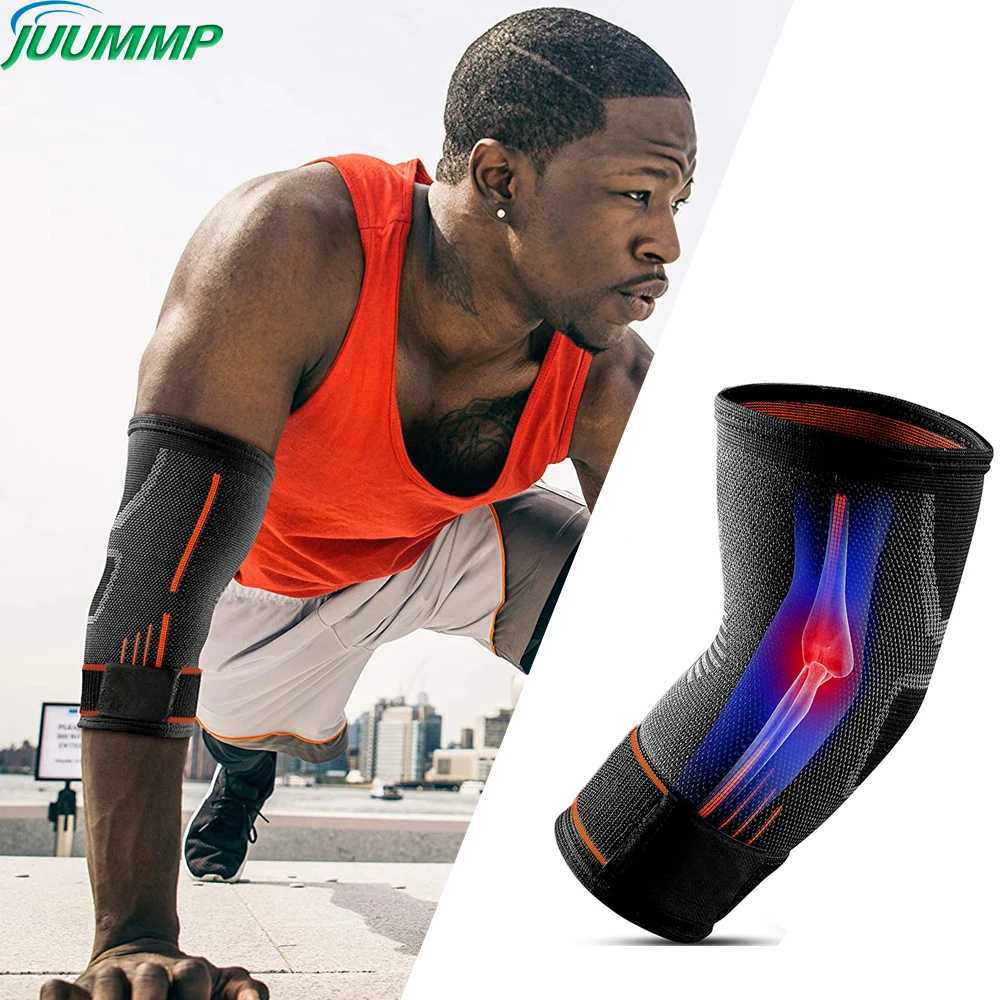 1Pcs Elbow Support Brace Compression Sleeves Adjustable Strap for Tendonitis Tennis Elbow Golf Elbow Treatment Pain Relief J250917