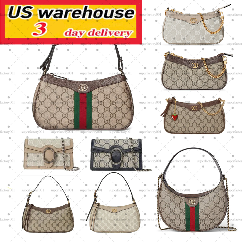 2025 Ophidia bag mini bag Dionysus designer bag Canvas Emblem red green New Moon Bag shoulder bag handbag handle croessbody bag women Cherry pendant handbag 1