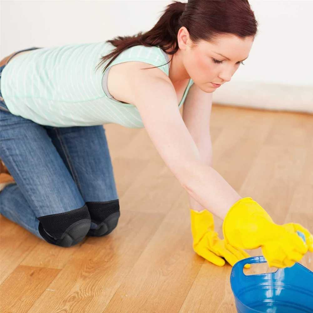 1Pair Adjustable AntiCollision Knee Pads Men Women Sport for CleaningHouse WorkScrubbing FloorsGardening Welding Flooring J250917