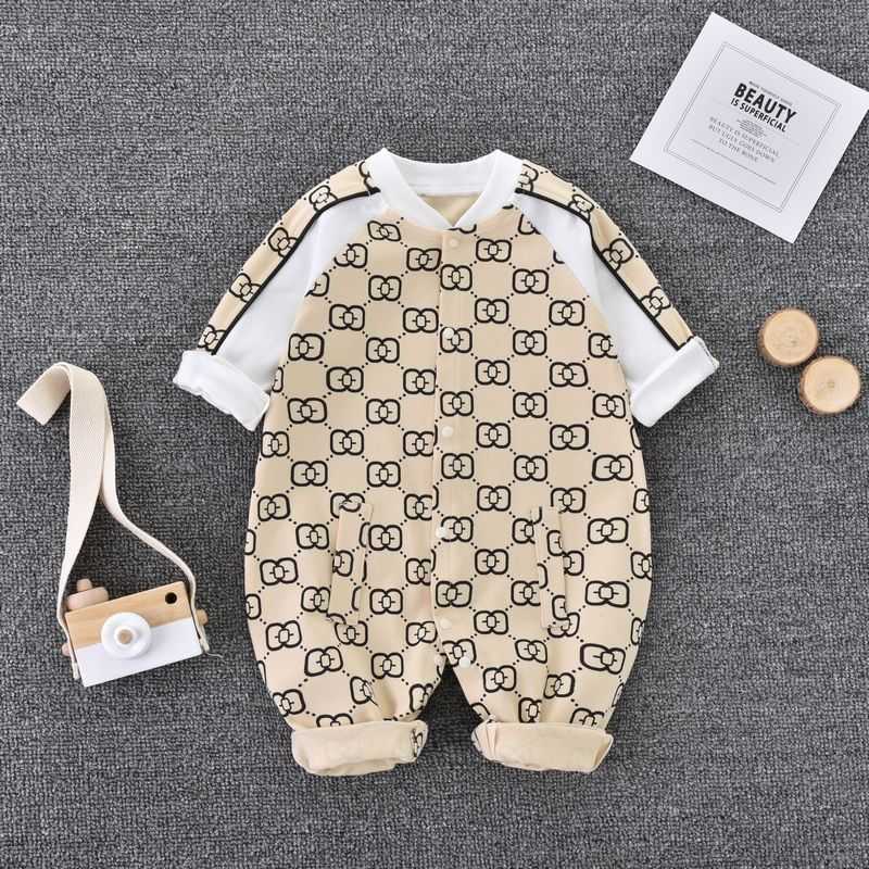 Luxcury Pure Cotton Newborn Baby Clothes Cozy Long Sleeve Onesie with Outer Layer for Seasonal Comfort