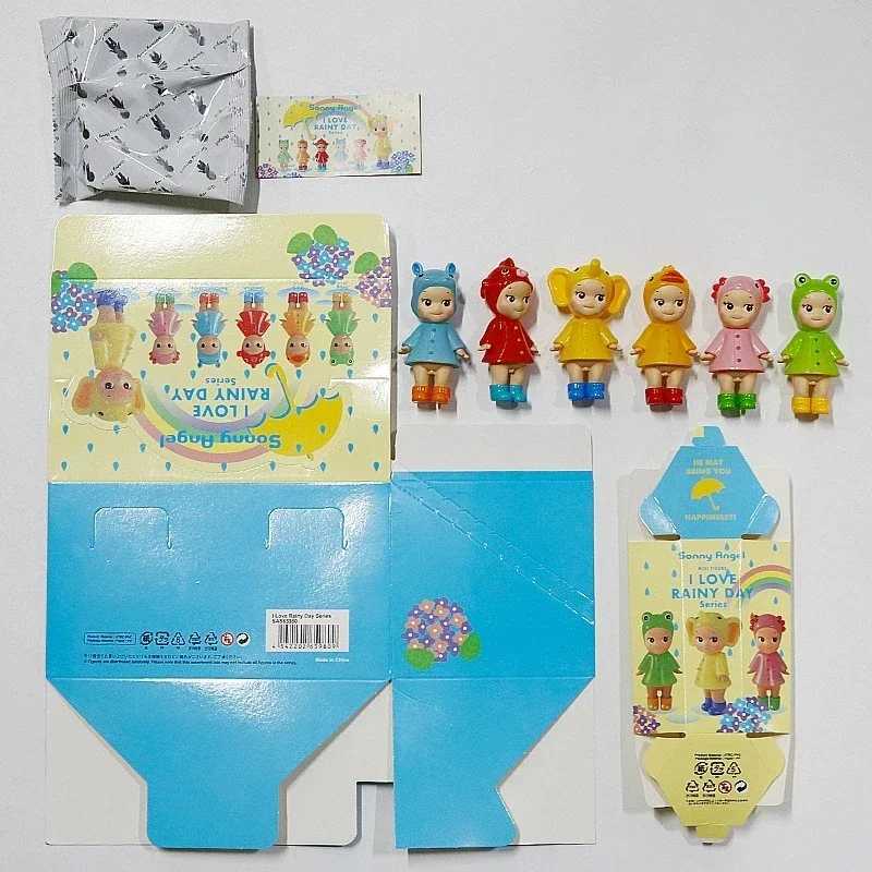 New Angel Mini Figure I Love Rainy Day Series Toy for Girl Mystery Box Frog Duck Goldfish Hippopotamus Collection Gifts Y250917