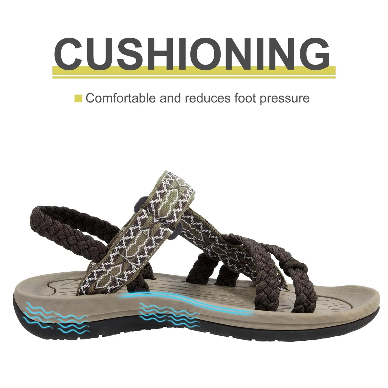 GOLDEN CAMEL Hiking Sandals for Women Comfortable Athletic Sport Sandal with Arch Support Casual Walking Outdoors Water 250917