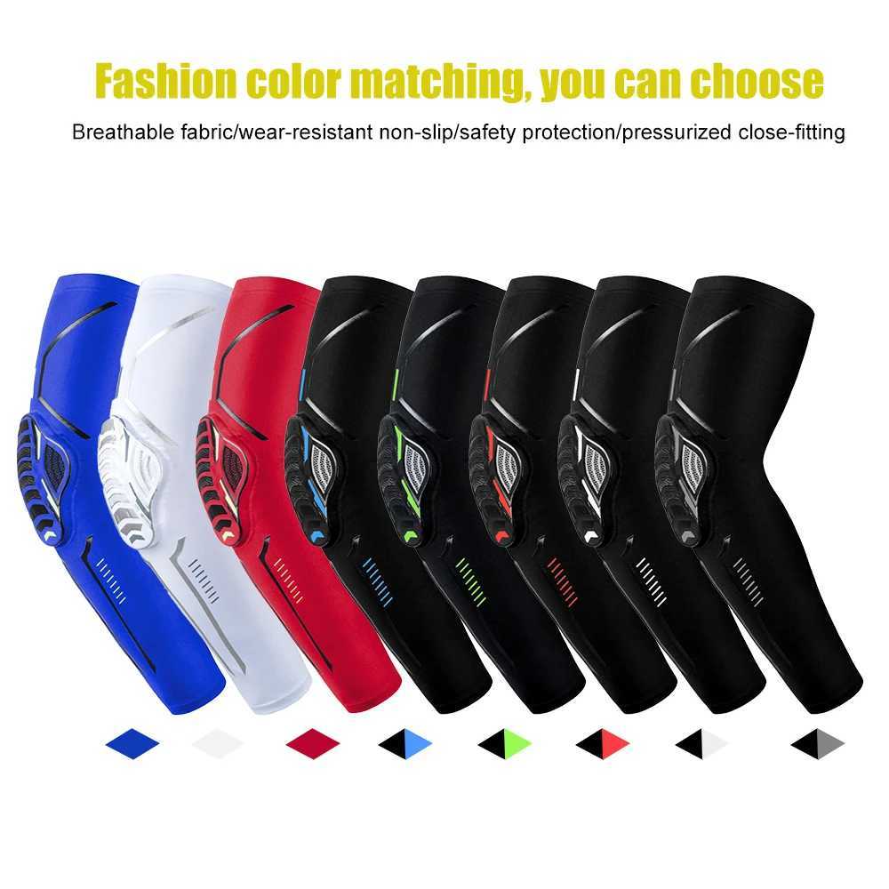 1Pcs Sports Crashproof Elbow Knee Pads Compression Arm Sleeves for Outdoor Basketball Football Bicycle Elbow Support Guard J250917