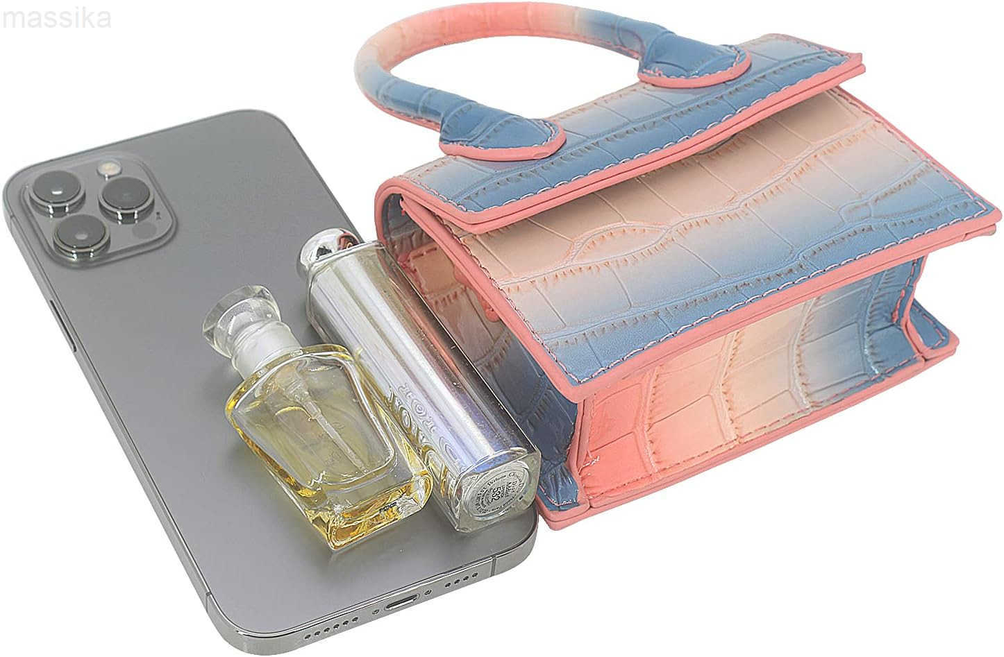 Mini Crossbody Bag for Women Girls Synthetic Leather Flap Purse Styling TopHandle Clutch Handbag M250917