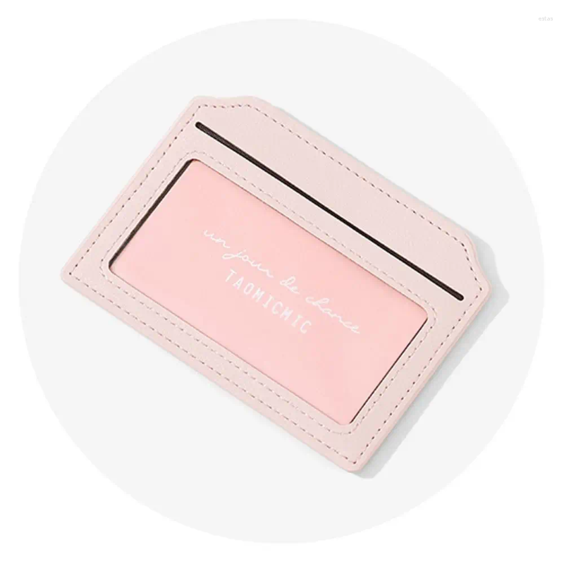 Card Holders PU Leather Women's Wallet Solid Color Anti-theft S Holder Multi-Cards Slot Waterproof Zipper Coin Purse Travel