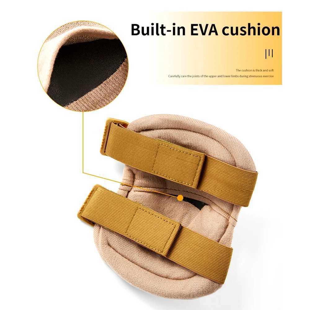 4Pcs Tactical Knee Pad Elbow CS Military Protector Army Airsoft Outdoor Sports Hunting Kneepad Safety Gear Knee Protective Pads J250917