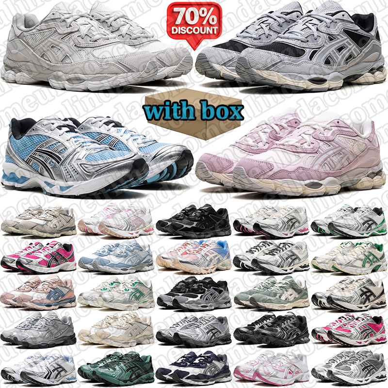 with box designer running shoes men women stylish sneakers durable trainers outdoor comfortable sports shoe mens athletic footwear Pink Black Pure silver