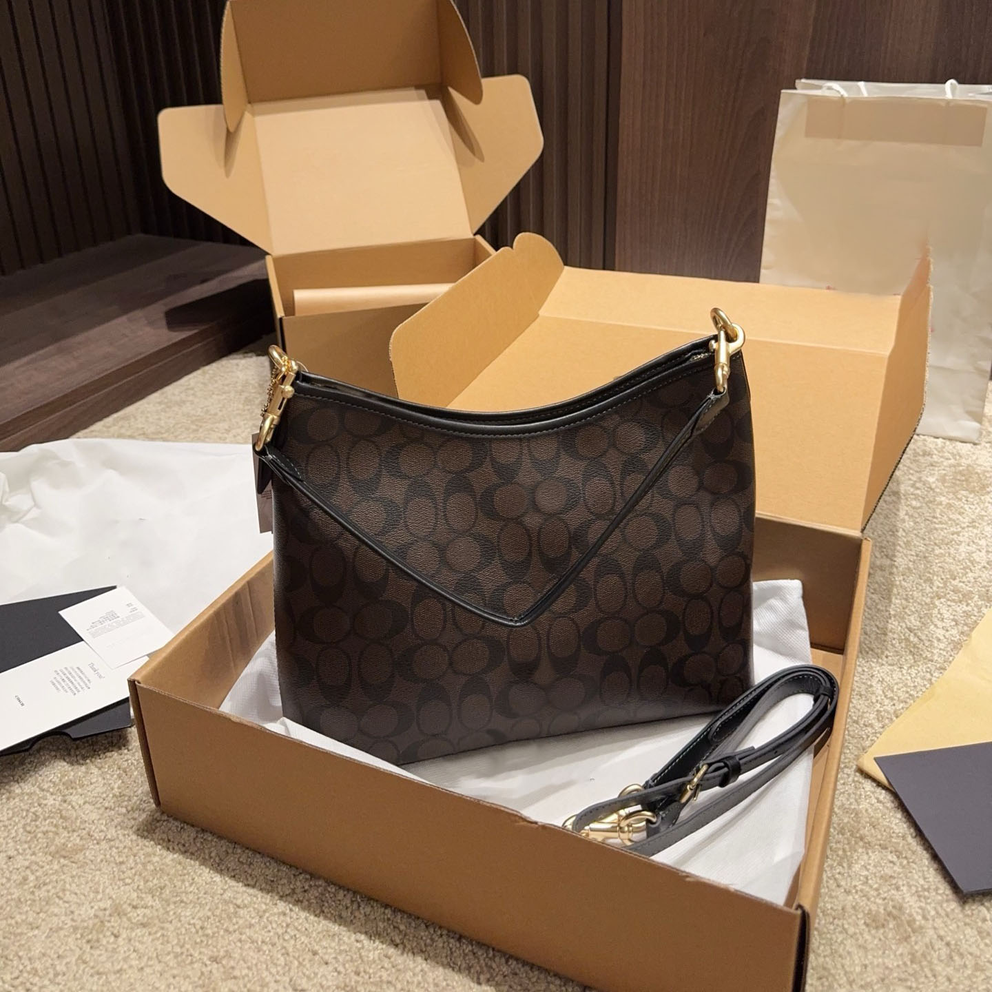 Designer Bag Handbag Laurel 31 Detachable Shoulder Strap Crossbody Bag High-Quality Layered Canvas Tote Bag Women's Shoulder Bag