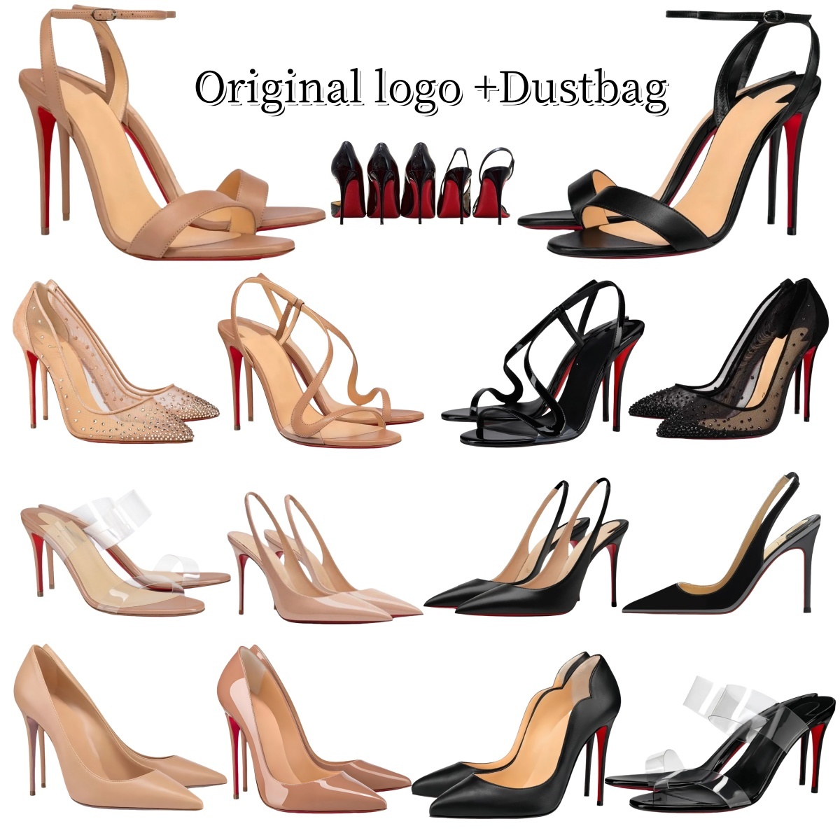 Brand Heels Women High Heels Shoes Designer Luxury Peep Toe Sandals Pointed Toe Sandals 6cm 8cm 10cm 12cm Nude Black Patent Leather Party Pumps