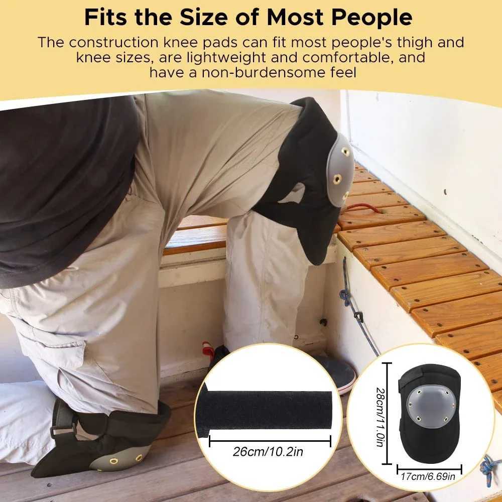 Professional Knee Pads Men Floor Work Durable Construction Adjustable Knee Pads for Flooring Gardening Cleaning Constructing J250917