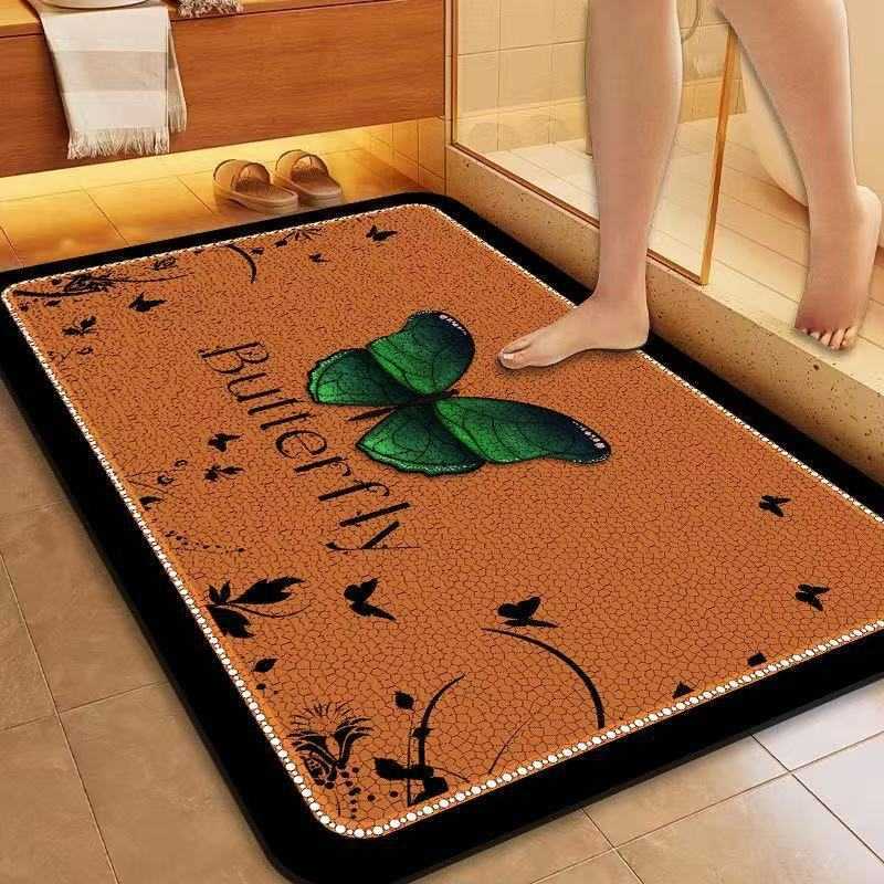 HighEnd Diatomaceous Earth Bathroom Mat Home Entryway Foot Mat Bathroom Toilet WaterAbsorbent QuickDry Foot Mat C250917