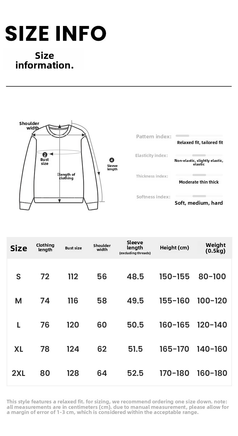 Men's American Retro 230g Cotton Vintage Washed Long-Sleeve T-Shirt - Autumn New Gradient Loose Top-22T