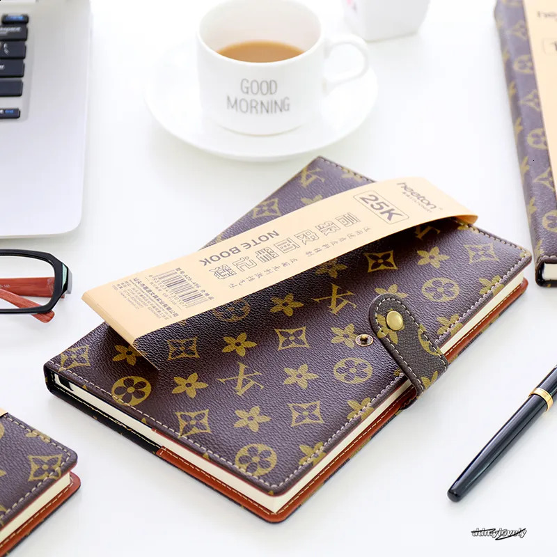 Wholesale Diary Book A5 Fashion B5 Notebook Hard Surface Copy 25K Notepad Small Portable A6 Office With Buckle Business 250818 ddmylovely