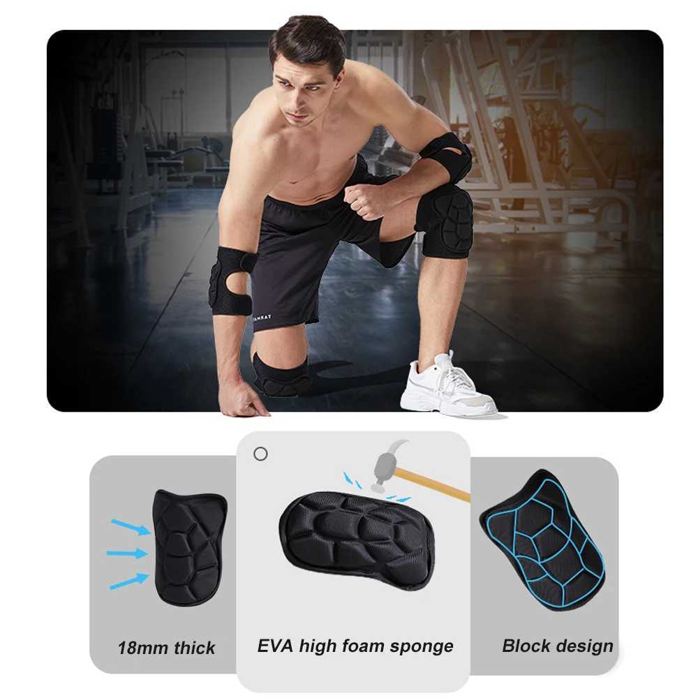 1Pair ProGrade Knee Elbow Pads Extreme Sports Protection for SkiingCycling ShockAbsorbing EVA Foam with AntiSlip Straps J250917