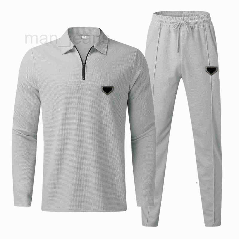 Men's Tracksuits Designer Fashion Casual Polo Shirt Set Trendy Sports Set 7UGZ