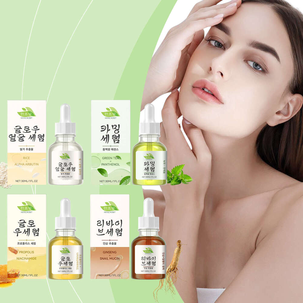 HANCHOBIT Ginseng Snail Mucin Hydrating Brightening Gentle Skincare Moisturizing Nourishing Skin Care Essence