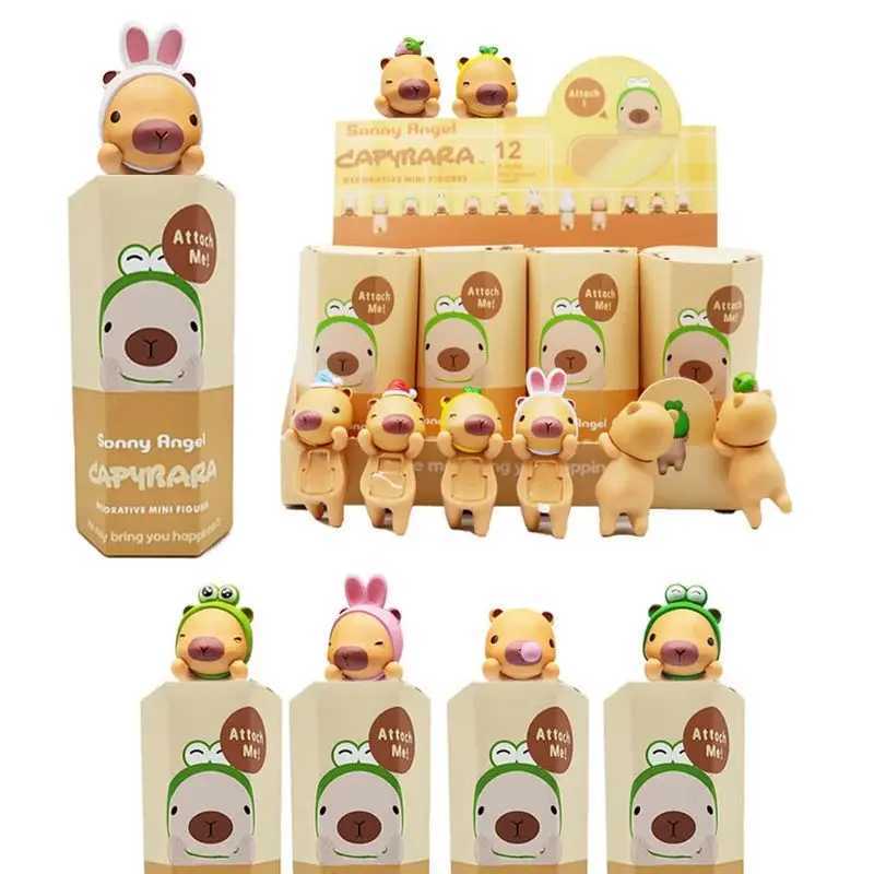 Cartoon Blind Box Capybara Series Hippers Harvest Kawaii Hippie Doll Trendy Car Mobile Phone Ornaments Dumplings Kids Toy Gift C250917