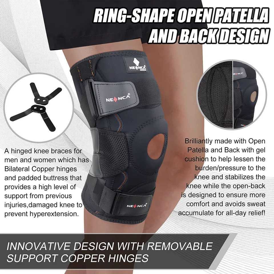 Hinged Knee Brace Support for Men and Women Knee Pain Arthritis ACL Meniscus Tear Injury Recovery Knee Pad Compression Sleeve J250917