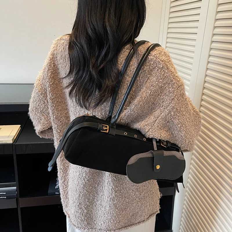 LEFTSIDE Wen Faux Suede Shoder Bag 2025 Winter Soft Underarm Bag Luxury Designer New Trend Fem Handbags and Purses Y250917