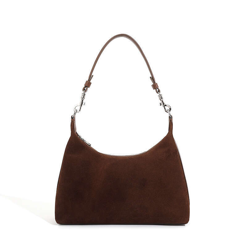 Frosted Cowhide Underarm Tote For Women New High-Quality Texture Large Capacity Commuter Shoulder Bag B3