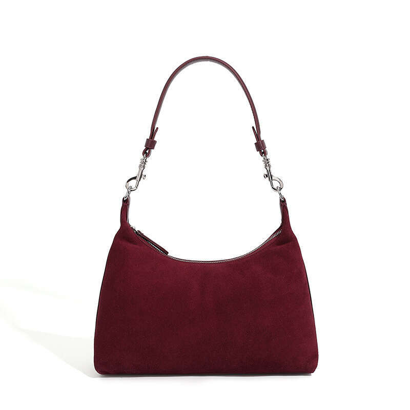 Frosted Cowhide Underarm Tote For Women New High-Quality Texture Large Capacity Commuter Shoulder Bag B3