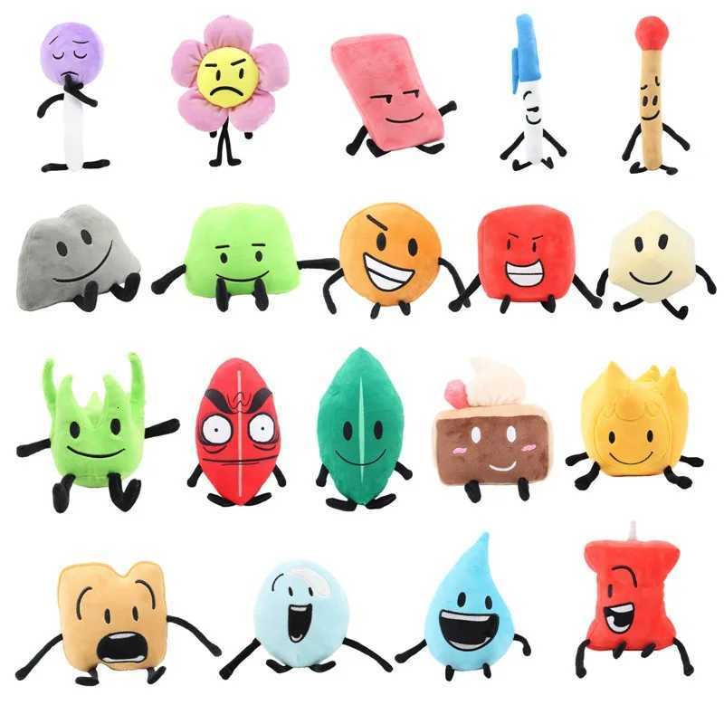 37 Sle Battle for Dream Island Plush Toy BFDI Leafy Firey Flower Waterdrop Four X Cake Lollipop Stuffed Doll Kid Birthday GiftXJ250916