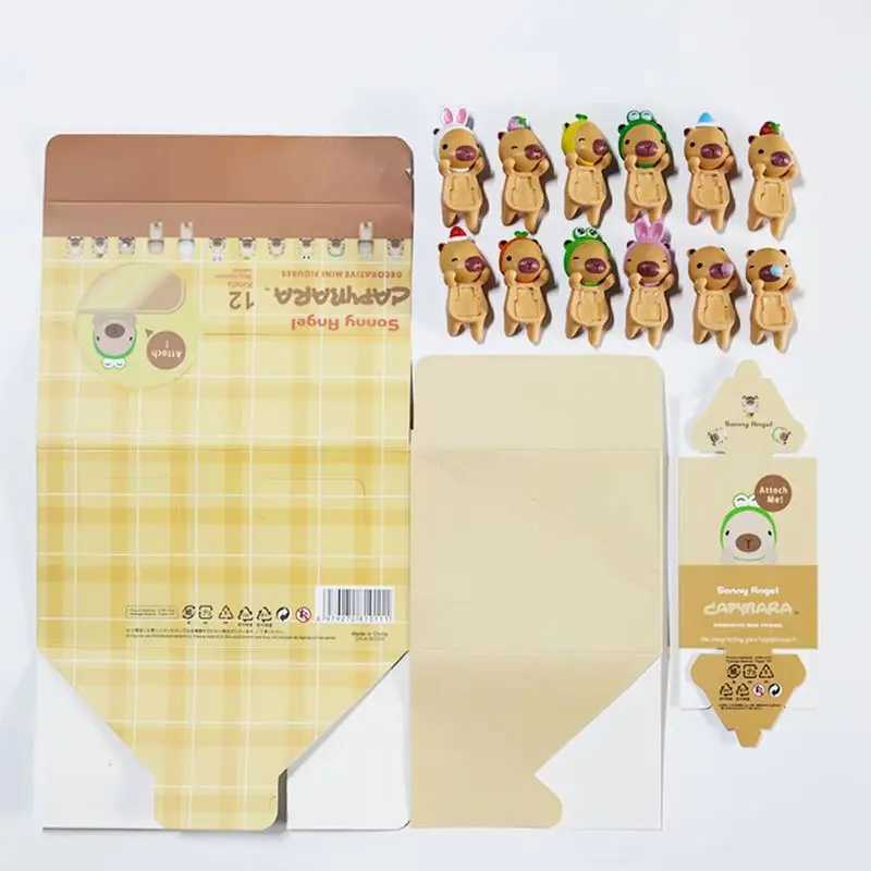 Cartoon Blind Box Capybara Series Hippers Harvest Kawaii Hippie Doll Trendy Car Mobile Phone Ornaments Dumplings Kids Toy Gift C250917