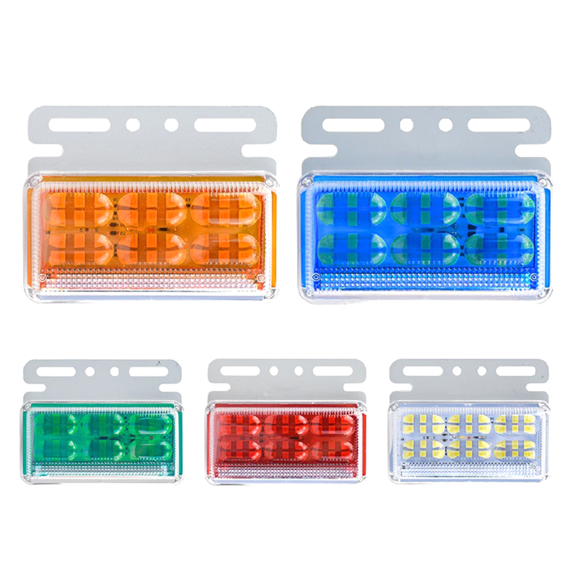 Manufacturer's direct supply of truck side lights LED high brightness ground illumination 12v24 truck trailer wide waist lights turn signal tire 