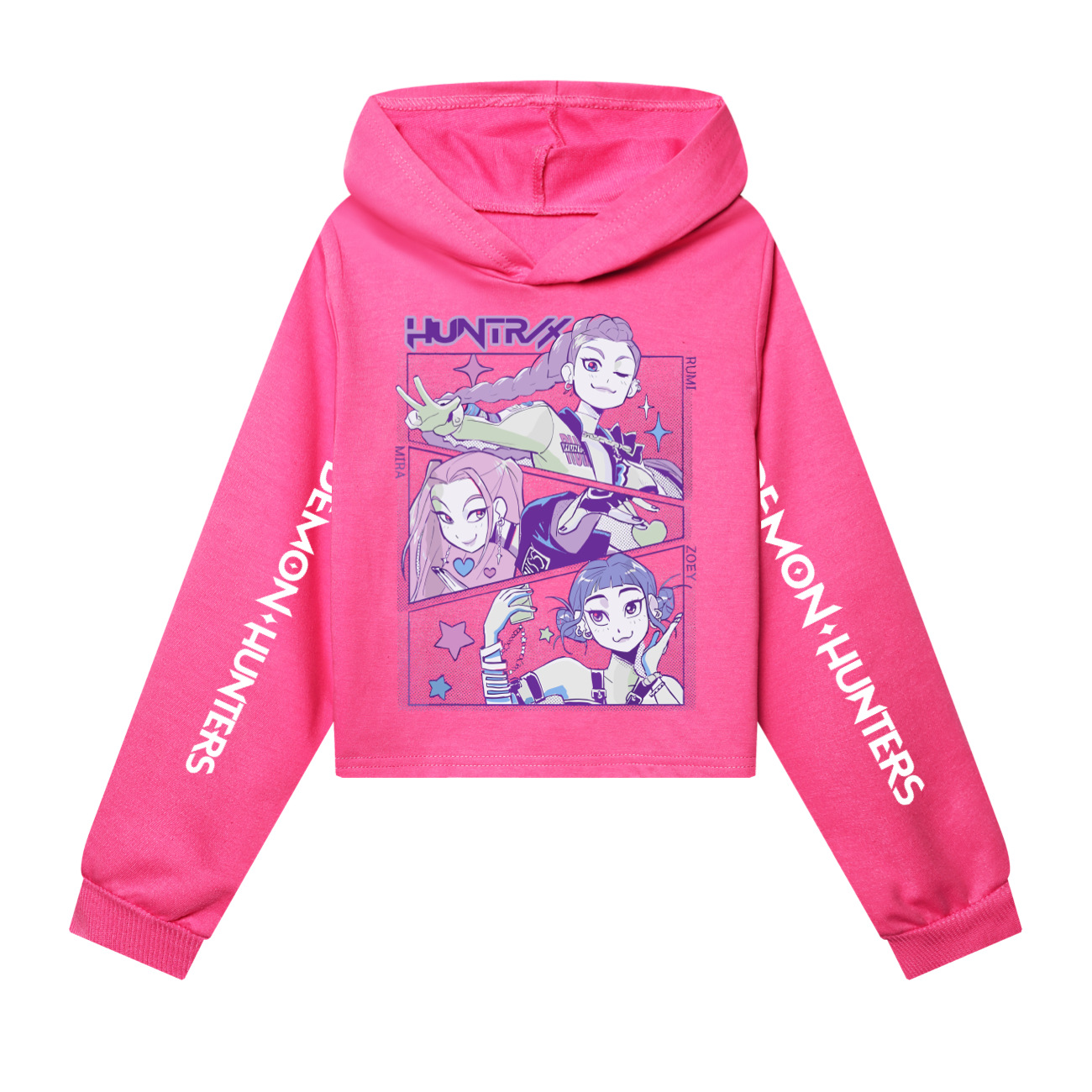 K-pop Demon Hunters Cartoon Hoodie Set Kids Hooded&Pant Pullover Sweatshirt Casual Long Sleeve Suit