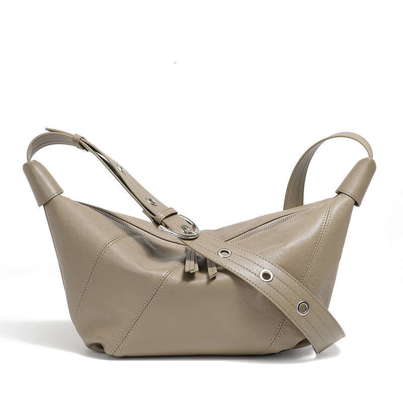 Top Layer Cowhide Spring New Genuine Leather Light Luxury High-End Niche Fashion Single Shoulder Crossbody Underarm Bag For Women B3