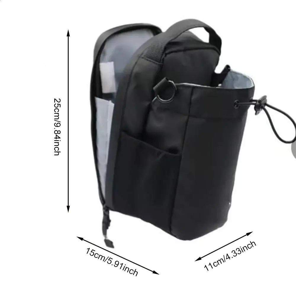 Large Capacity Magnetic Water Bottle Bag MultiPocket Portable Gym Specific Water Cup Holder Crossbody Magnet Gym Bag 250916
