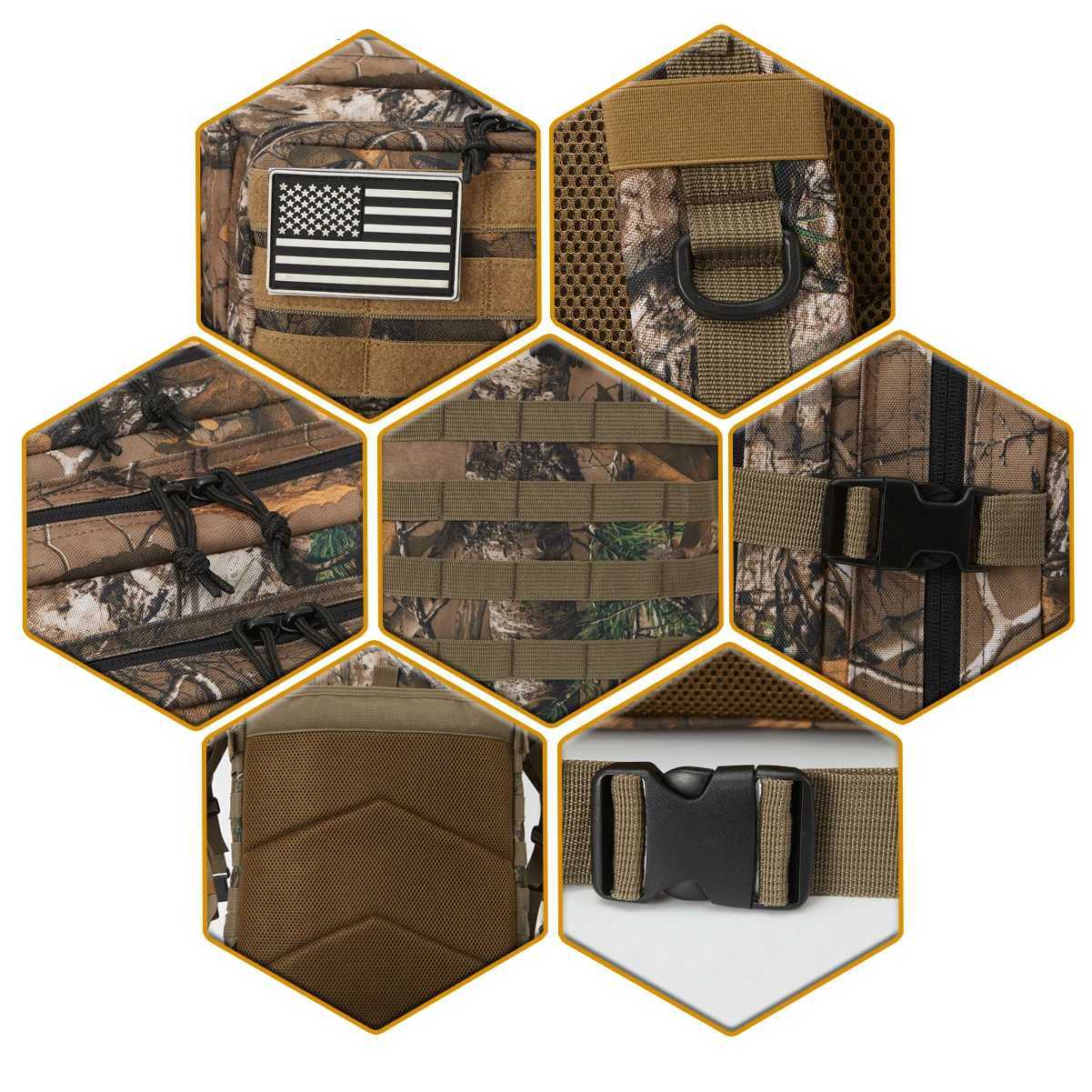 45L Large Capacity Outdoor Tactical Backpacks for menWomen 3 Days Gym Hiking Bags For Trekking Camping equipment back pack Z250916