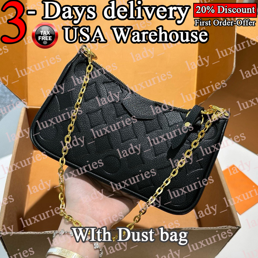 Designer Bag women's leather embossed crossbody bag old flower chain handbag letter striped luxury half moon bag handbag crossbody bag Hobo bag luxury wallet