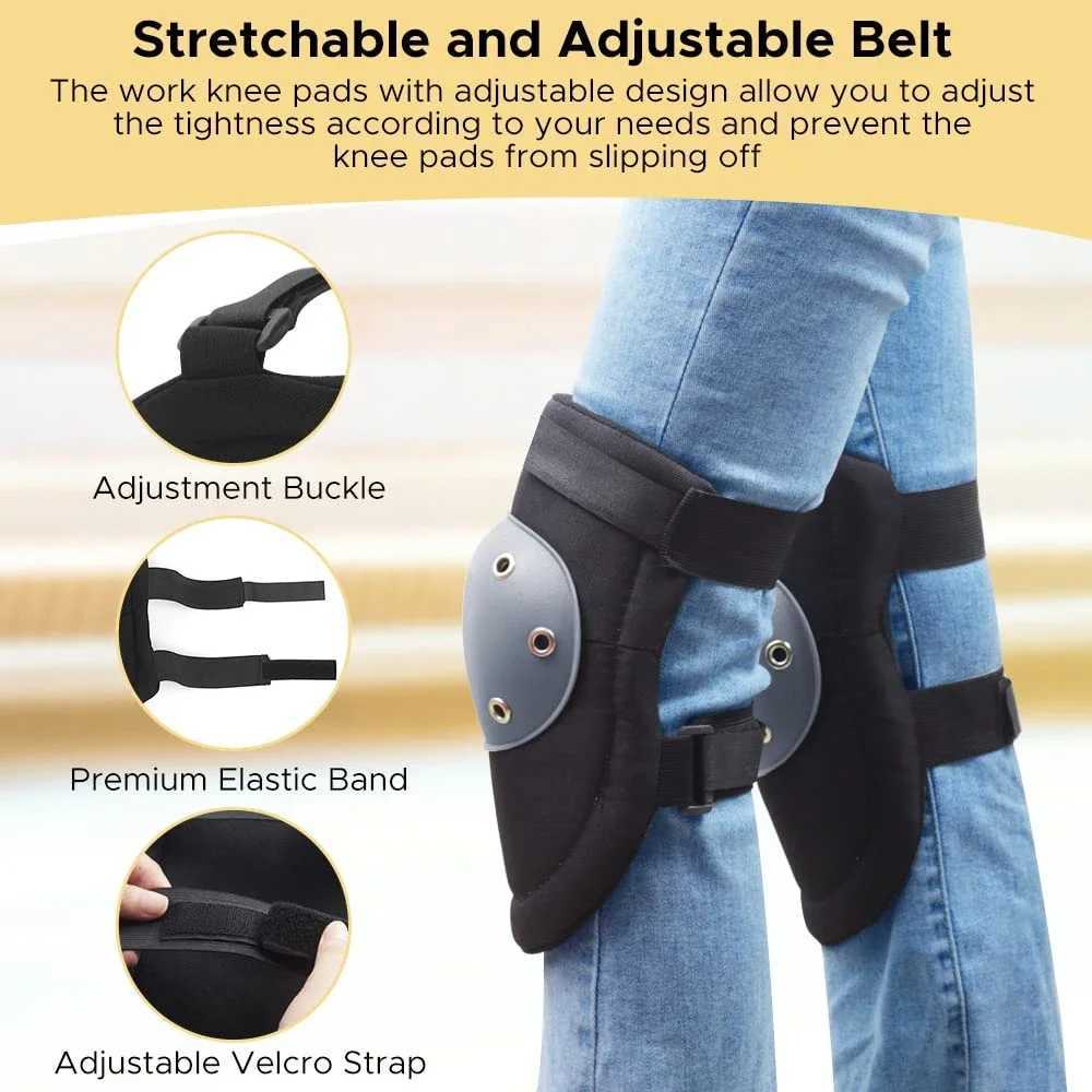 Professional Knee Pads Men Floor Work Durable Construction Adjustable Knee Pads for Flooring Gardening Cleaning Constructing J250917