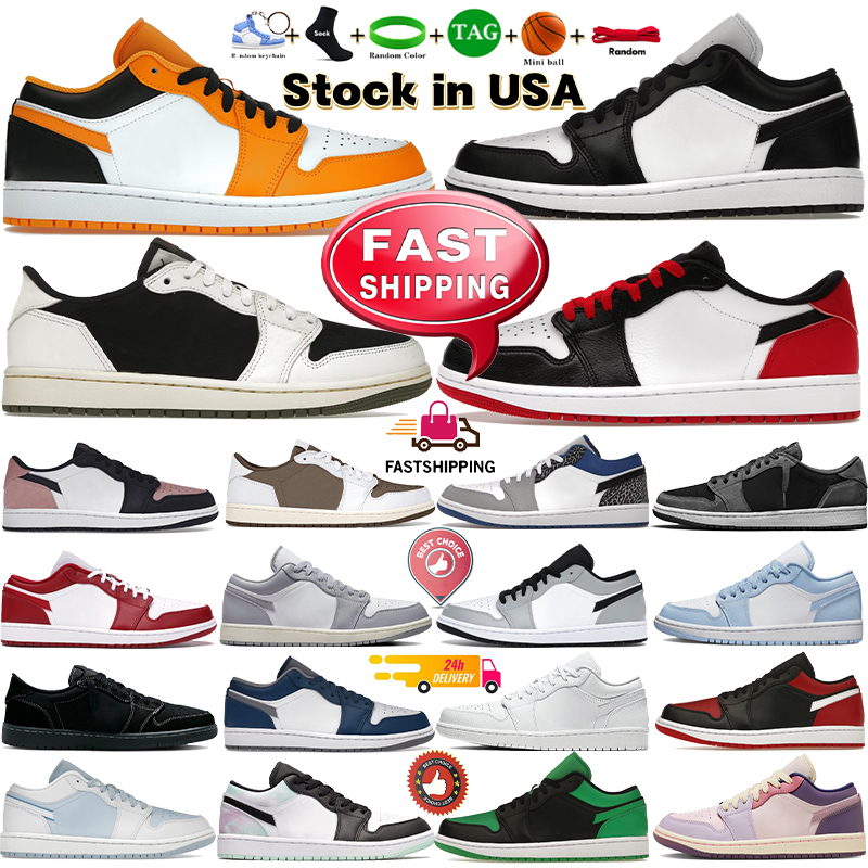 Low 1 Basketball Shoes designer Sneakers 1s Mens trainers womens Sneaker university blue UNC Platform Trainer grey Blue Black fashion men sports sneakers EUR36-45