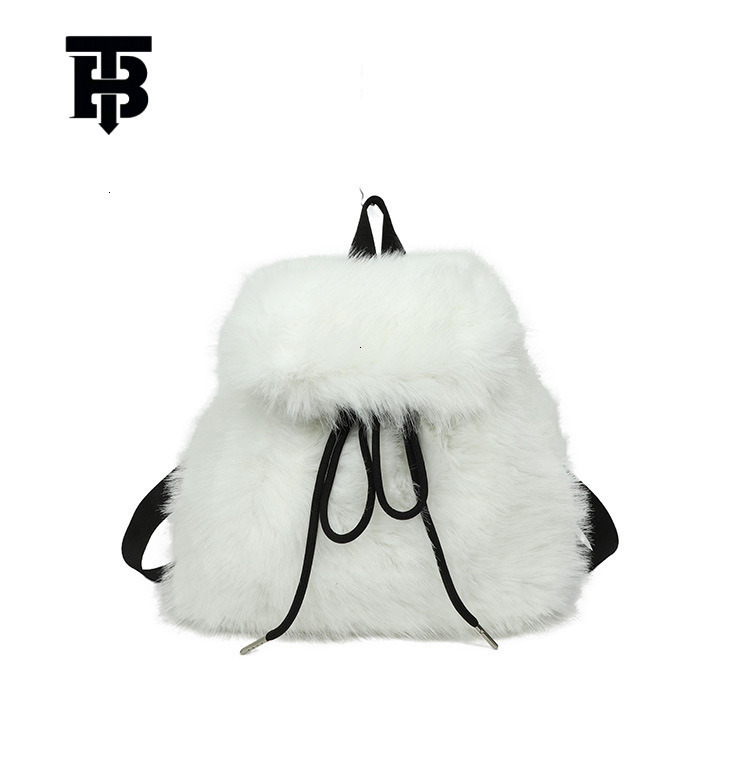 Designer Bag High-end Furry Small Backpack 2025 Autumn Winter Trendy Women's Luxury Bag New Luxury Plush Ultra-light Backpack Casual Hot Item