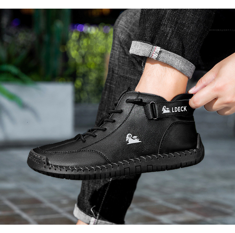 2025 autumn and winter new hand sewn Martin boots trend fashion style niche design hiking shoes men's casual shoes designer shoes