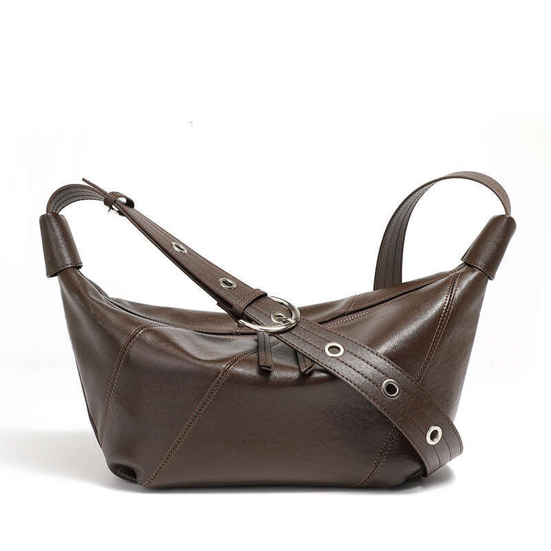 Top Layer Cowhide Spring New Genuine Leather Light Luxury High-End Niche Fashion Single Shoulder Crossbody Underarm Bag For Women B3