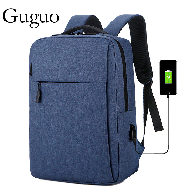Guguo Free Shipping New Designer Bag 2025 Large Capacity Printable Business Backpack USB Charging Multifunctional Laptop Bag Export Men's Backpac