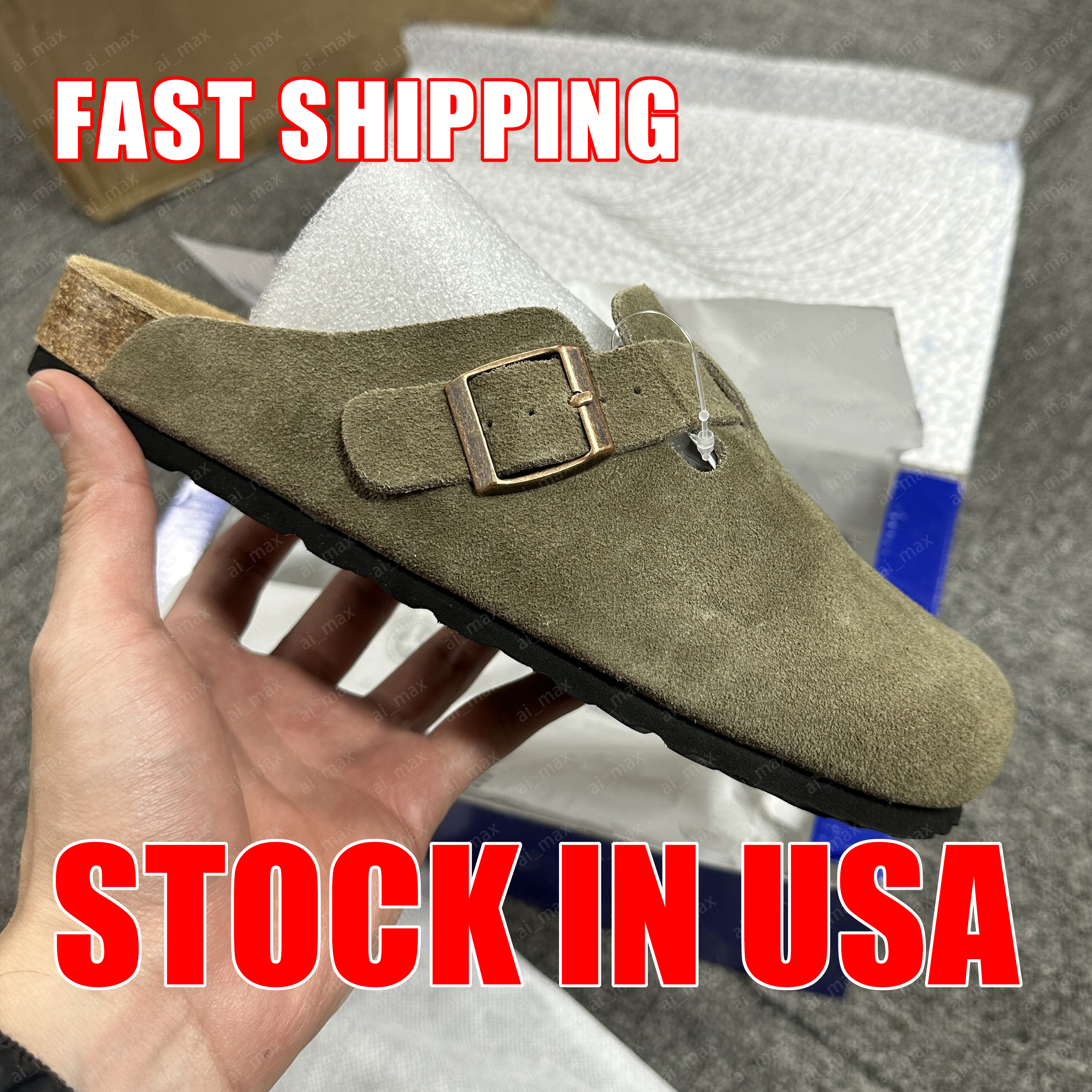 designer shoes fashion slippers classic sandals daily outfit men women clogs black brown tan light pink olive leather fashion slides outdoor comfortable sandals