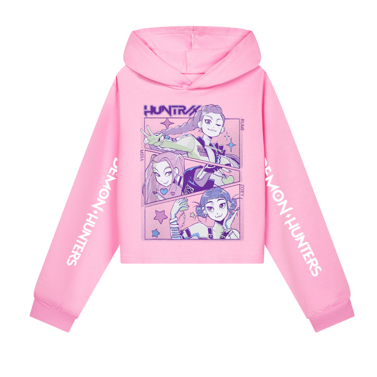K-pop Demon Hunters Cartoon Hoodie Set Kids Hooded&Pant Pullover Sweatshirt Casual Long Sleeve Suit