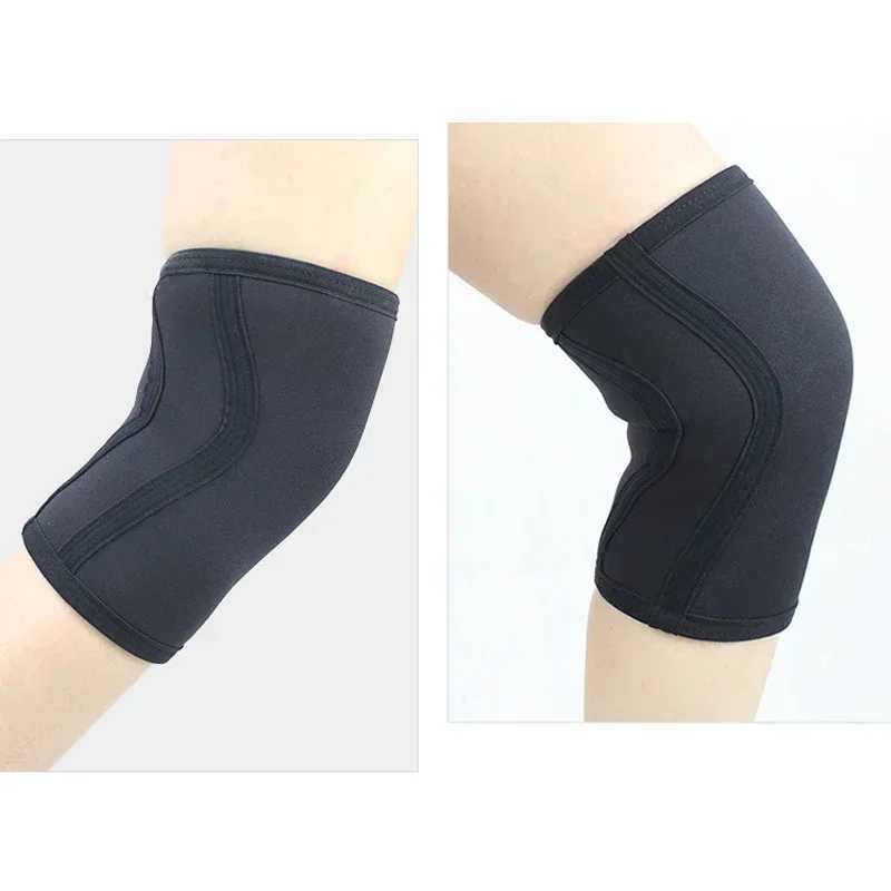 1 Pair Squat 7mm Knee Sleeves Pad Support Men Women Gym Sports Compression Neoprene Knee Protector For CrossFit Weightlifting J250917