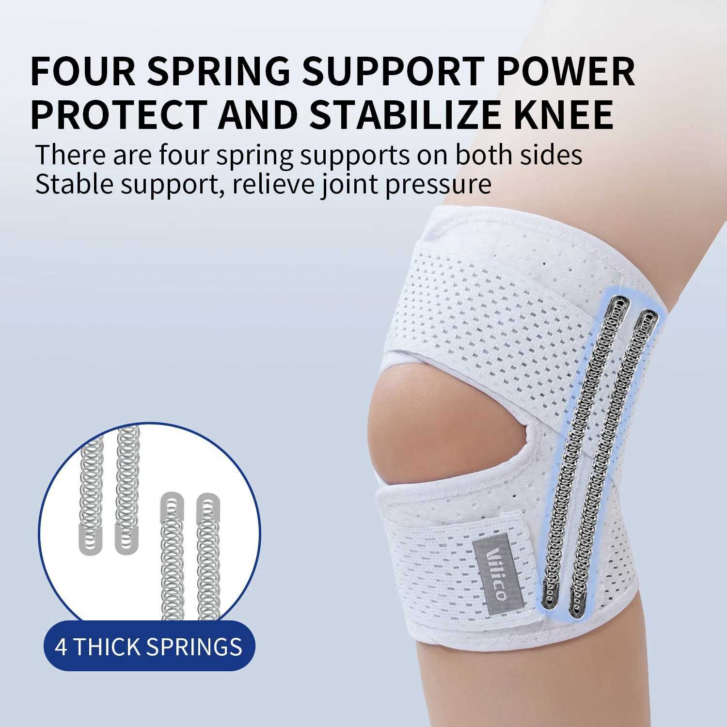 1Pcs Adjustable Knee Support Brace with Patella Gel Pad Men Women Meniscus Tear Knee Pain Injury RecoveryWorkoutSports J2509171