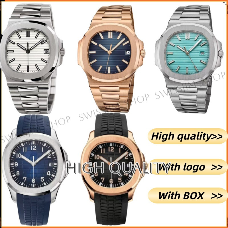 Patekes Philipes Watch Man Designer High Quality Moissanite Mens Watch Luxry Vintage Automatic Watch Vintage Japan Quartz AAA Watch Movement Steel Rubber f9a