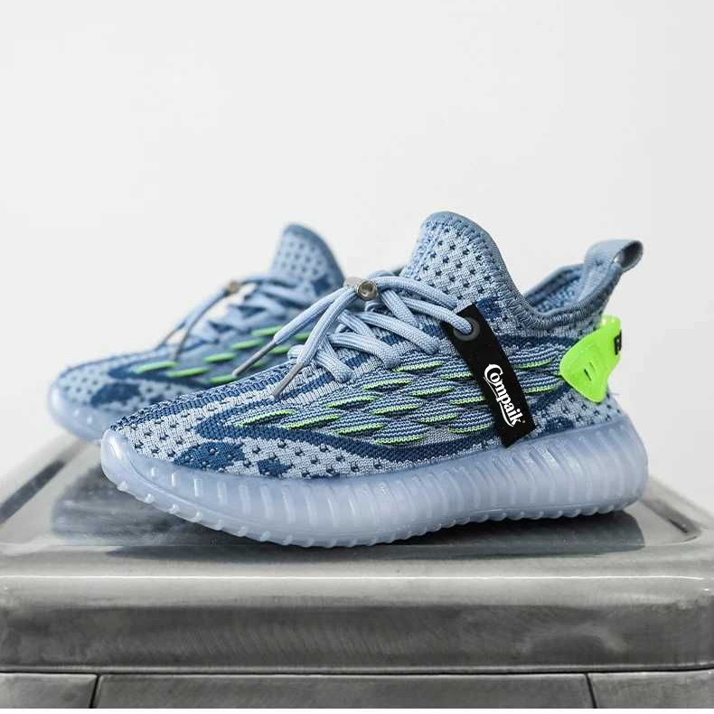 Compaik designer kid shoes sports outdoor new childrens sports shoes mens and womens coconut casual breathable flight knitted lightweight sole running