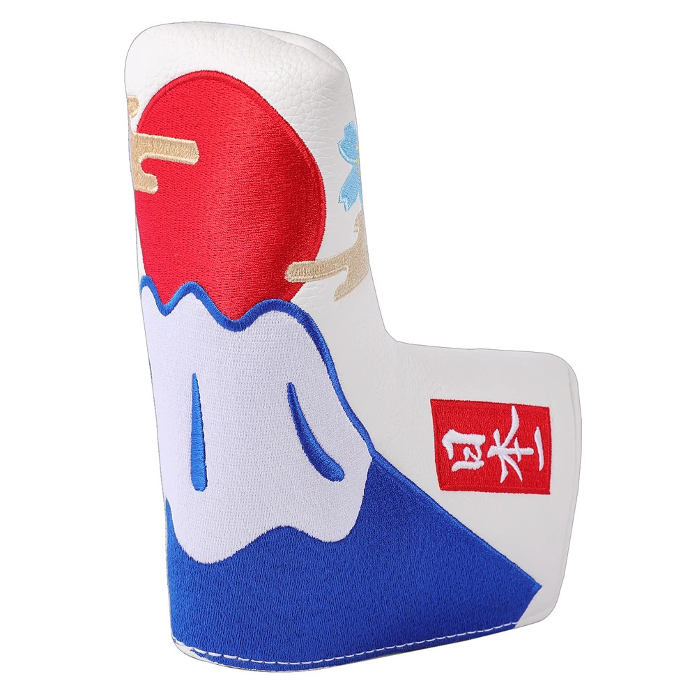 Japan Mount Cat Full Embroidery Magnetic Closure Center shafted Golf Mallet Putter Headcover Golf Blade Putter Cover 250917