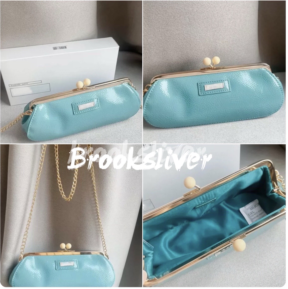 Custom Bag chain bag 20X8.5X5.5CM DIY hanging Chain portable Glossy blue SmartMi Case party bag vip.collection
