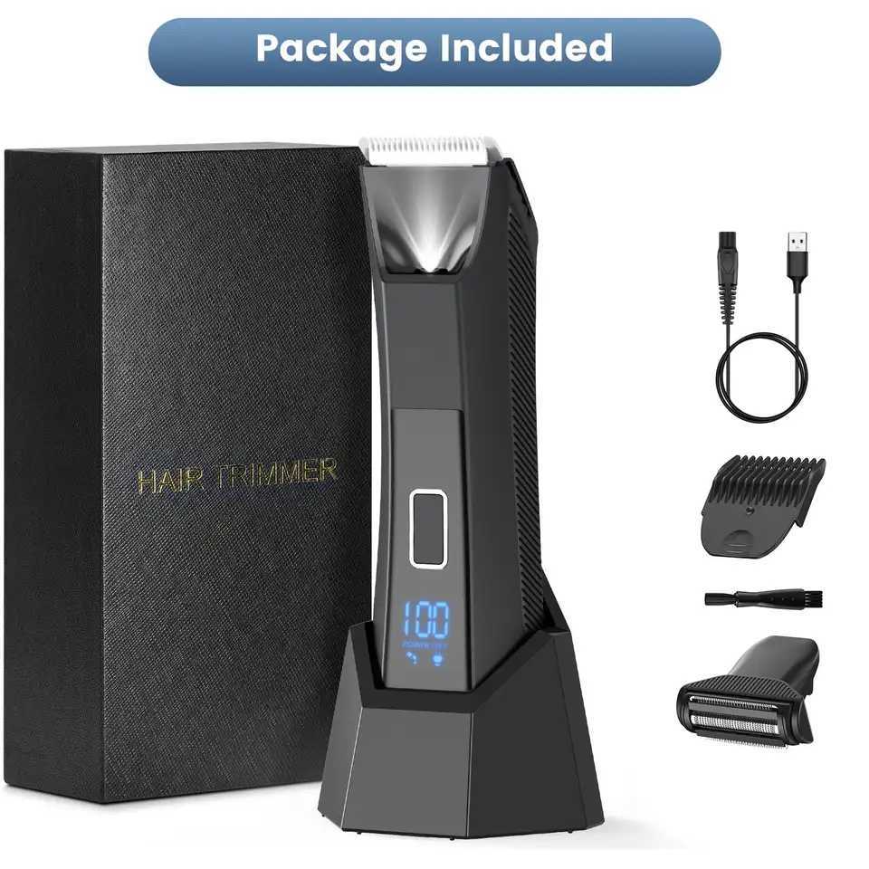 Manscape Trimmer for Men DualHead Pubic Electric Razor Groin Ball Shaver for Men IPX7 WaterproofGifts for Him Dad F250916