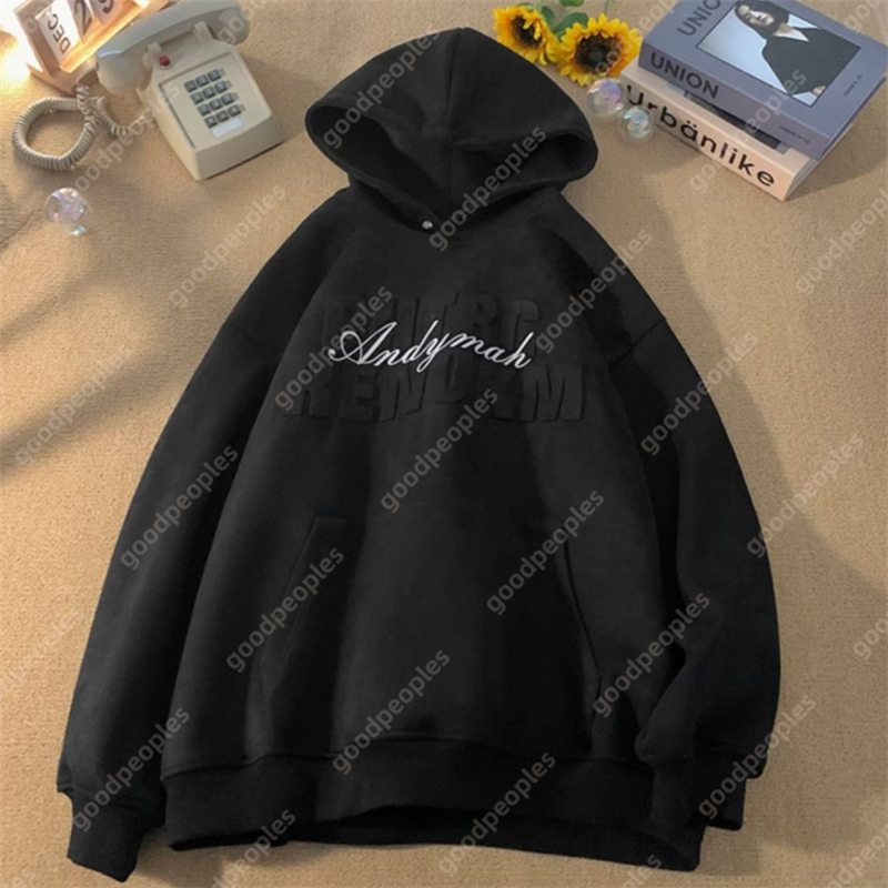 Designer Mens Hoodie Suede Hoodie Mens Autumn Winter Trendy Brand Loose Womens Hoodie Casual Versatile Top