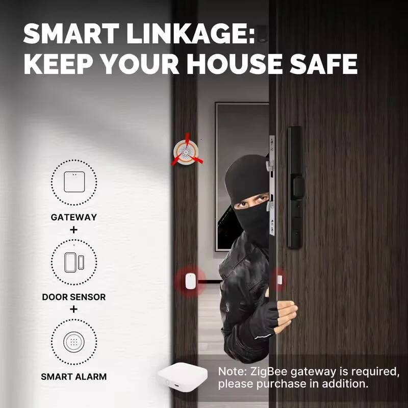 MOES Tuya Zigbee3.0 Window Door Gate Sensor Detector Security Alarm System Smart Life App For Alexa Google Home